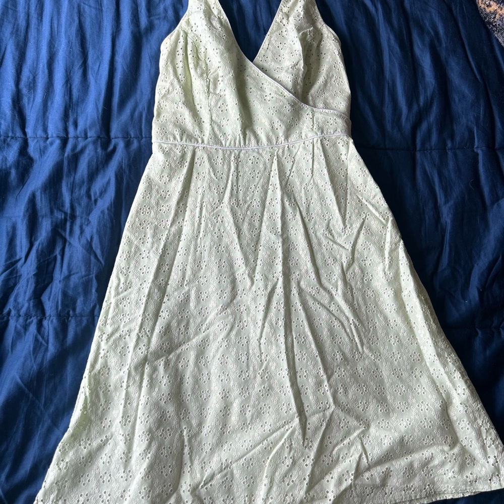 Elegant Green Halter Dress